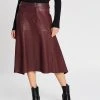 West 14th Hudson Skirt Shiraz Leather