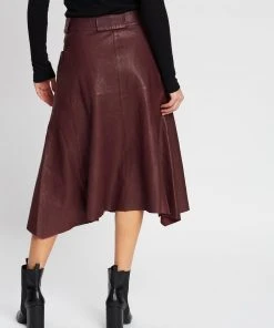 West 14th Hudson Skirt Shiraz Leather -Deals The Style Setters Store http3A2F2Fstatic.theiconic.com .au2Fp2Fwest14 2048 2710901 3
