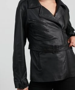 West 14th Ludlow Slouch Motor Jacket Black Leather -Deals The Style Setters Store http3A2F2Fstatic.theiconic.com .au2Fp2Fwest14 3322 9620721 4