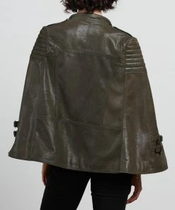 West 14th Crosby Leather Cape Dark Fern Green Leather -Deals The Style Setters Store http3A2F2Fstatic.theiconic.com .au2Fp2Fwest14 6775 6040721 3