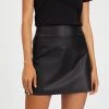 West 14th Rockerfeller Skirt Dark Marine Leather