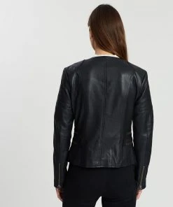 West 14th Greenwich Street Motor Jacket Black Leather -Deals The Style Setters Store http3A2F2Fstatic.theiconic.com .au2Fp2Fwest14 9931 561928 3