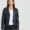 West 14th New Yorker Motor Jacket Charcoal Leather