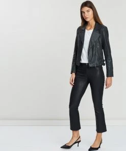 West 14th New Yorker Motor Jacket Charcoal Leather -Deals The Style Setters Store http3A2F2Fstatic.theiconic.com .au2Fp2Fwest14 9989 643738 5